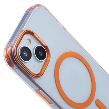 For iPhone 14 Clear Case Compatible with MagSafe Four Corners Anti-Drop PC+TPU Phone Cover