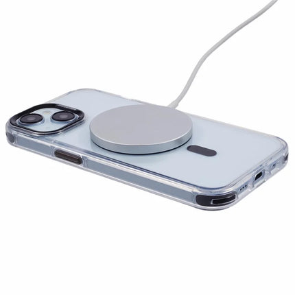 For iPhone 14 Clear Case Compatible with MagSafe Four Corners Anti-Drop PC+TPU Phone Cover