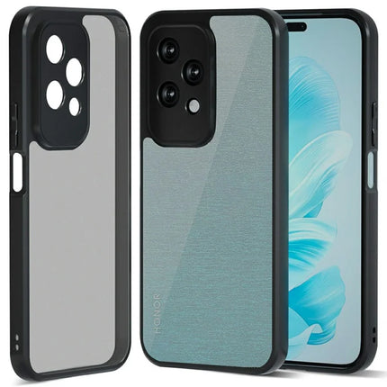 IBMRS For Honor 200 Lite Case TPU + PC Heavy Duty Shockproof Phone Cover Camera Protection - Matte Black