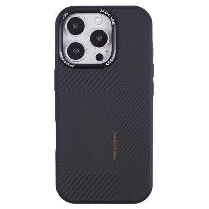 JAUCASE For iPhone 16 Pro Case PC+TPU Textured Phone Cover Compatible with MagSafe