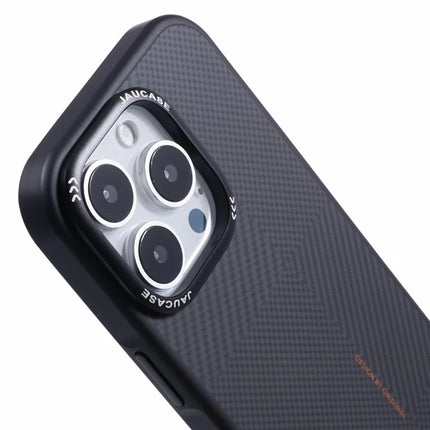 JAUCASE For iPhone 16 Pro Case PC+TPU Textured Phone Cover Compatible with MagSafe