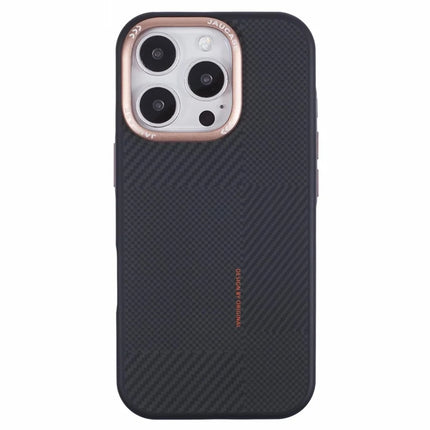JAUCASE For iPhone 16 Pro Case PC+TPU Textured Phone Cover Compatible with MagSafe