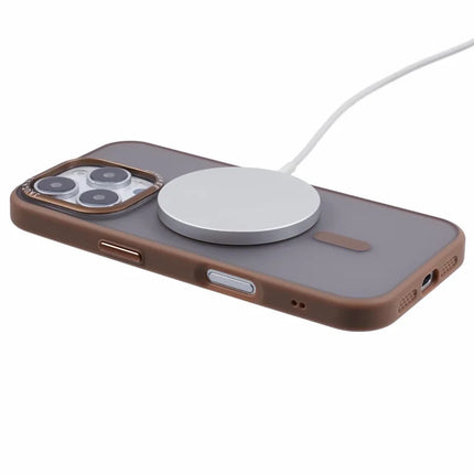 JAUCASE For iPhone 16 Pro Magnetic Case PC+TPU Cover Compatible with MagSafe