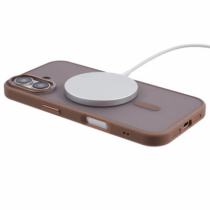 JAUCASE For iPhone 16 Magnetic Case PC+TPU Cover Compatible with MagSafe