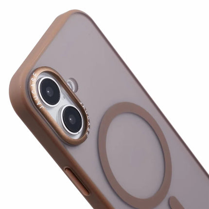JAUCASE For iPhone 16 Magnetic Case PC+TPU Cover Compatible with MagSafe
