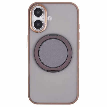 JAUCASE For iPhone 16 Case Rotary Kickstand PC+TPU Phone Cover Compatible with MagSafe