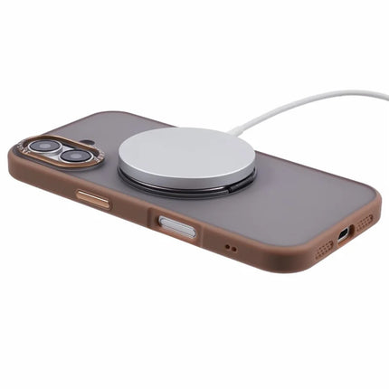 JAUCASE For iPhone 16 Case Rotary Kickstand PC+TPU Phone Cover Compatible with MagSafe