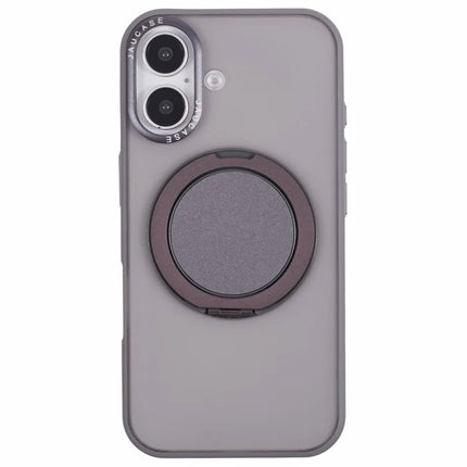 JAUCASE For iPhone 16 Case Rotary Kickstand PC+TPU Phone Cover Compatible with MagSafe
