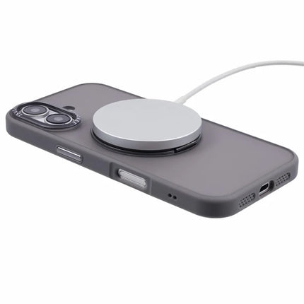 JAUCASE For iPhone 16 Case Rotary Kickstand PC+TPU Phone Cover Compatible with MagSafe