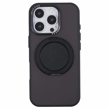 JAUCASE For iPhone 16 Pro Case Rotary Kickstand PC+TPU Phone Cover Compatible with MagSafe
