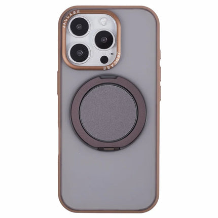 JAUCASE For iPhone 16 Pro Case Rotary Kickstand PC+TPU Phone Cover Compatible with MagSafe