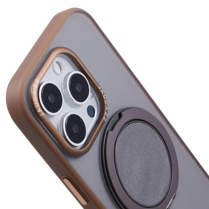 JAUCASE For iPhone 16 Pro Case Rotary Kickstand PC+TPU Phone Cover Compatible with MagSafe