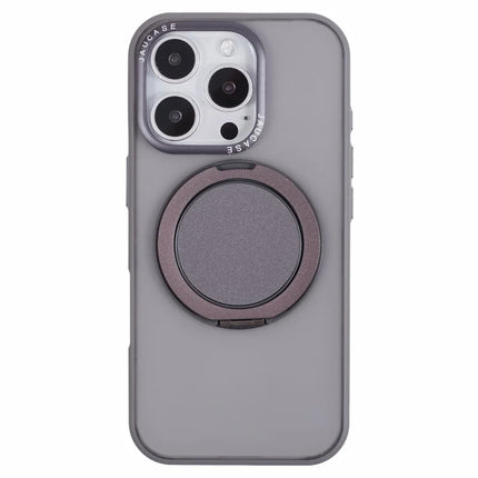 JAUCASE For iPhone 16 Pro Case Rotary Kickstand PC+TPU Phone Cover Compatible with MagSafe