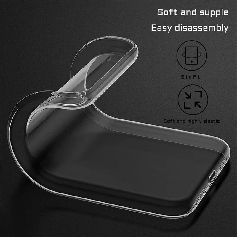 ShopCaseCart Durable Case Samsung Galaxy S23 FE Clear TPU Anti-Scratch Phone Protective cover + 2.5D Arc Edge Screen Protector