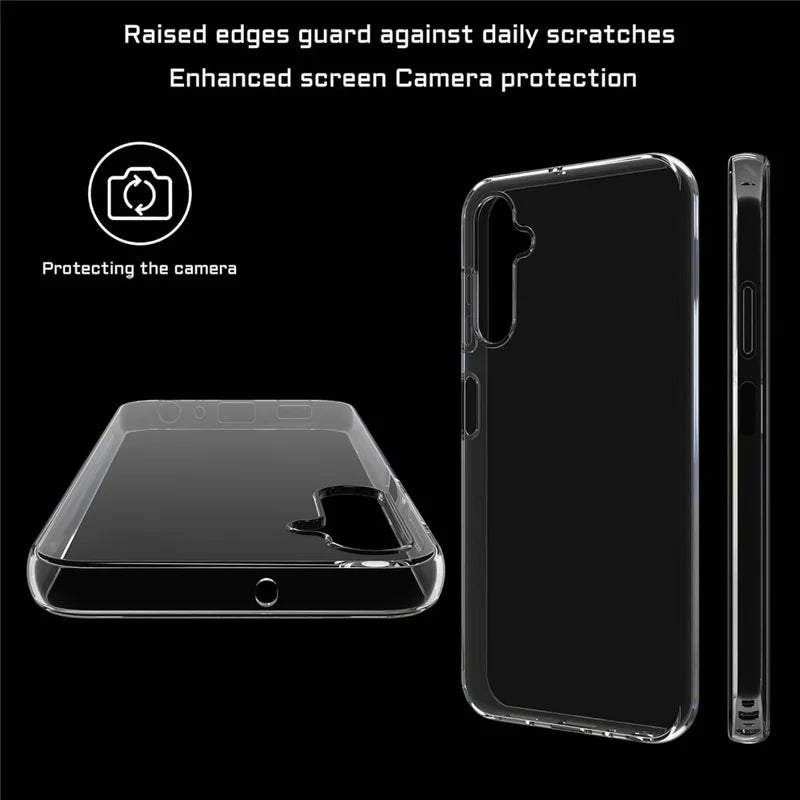 ShopCaseCart Durable Case Samsung Galaxy S23 FE Clear TPU Anti-Scratch Phone Protective cover + 2.5D Arc Edge Screen Protector