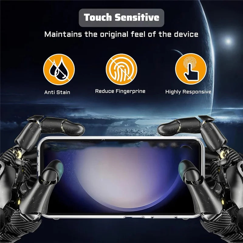 ShopCaseCart Durable Case Samsung Galaxy S23 FE Clear TPU Anti-Scratch Phone Protective cover + 2.5D Arc Edge Screen Protector