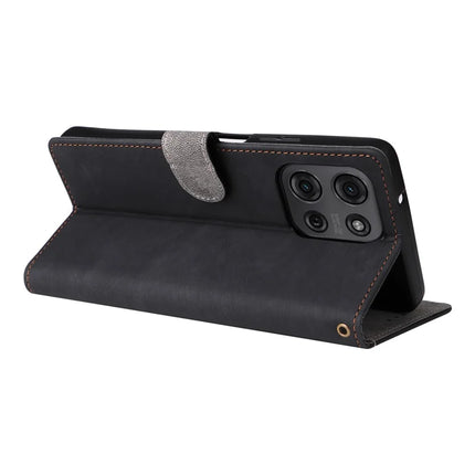 For Motorola Moto G75 5G Wallet Case RFID Blocking PU Leather Cover Stand View