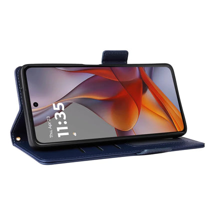 For Motorola Moto G75 5G Case Litchi Texture PU Leather Wallet Flip Phone Cover