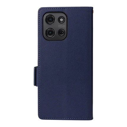 For Motorola Moto G75 5G Case Litchi Texture PU Leather Wallet Flip Phone Cover