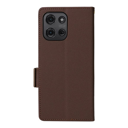 For Motorola Moto G75 5G Case Litchi Texture PU Leather Wallet Flip Phone Cover