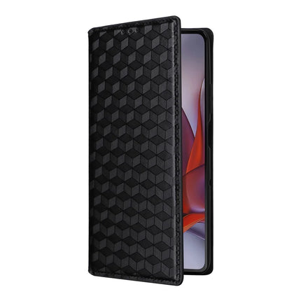 For Motorola Moto G75 5G Wallet Case Rhombus Imprinted Leather Phone Cover