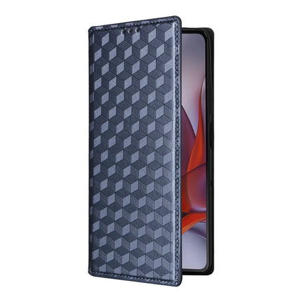For Motorola Moto G75 5G Wallet Case Rhombus Imprinted Leather Phone Cover