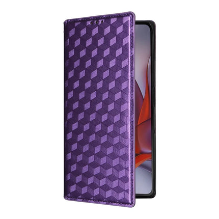 For Motorola Moto G75 5G Wallet Case Rhombus Imprinted Leather Phone Cover