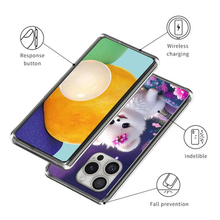 For iPhone 16 Pro Case Pattern Printed Shockproof TPU Phone Cover