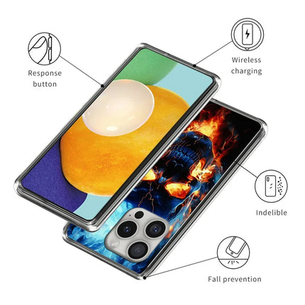 For iPhone 16 Pro Case Pattern Printed Shockproof TPU Phone Cover