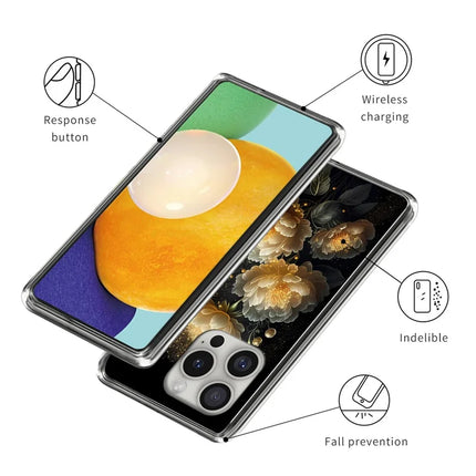 For iPhone 16 Pro Case Pattern Printed Shockproof TPU Phone Cover