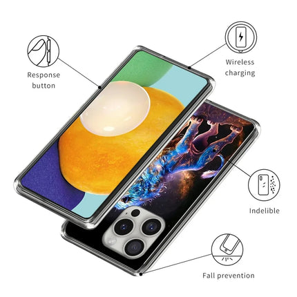 For iPhone 16 Pro Case Pattern Printed Shockproof TPU Phone Cover