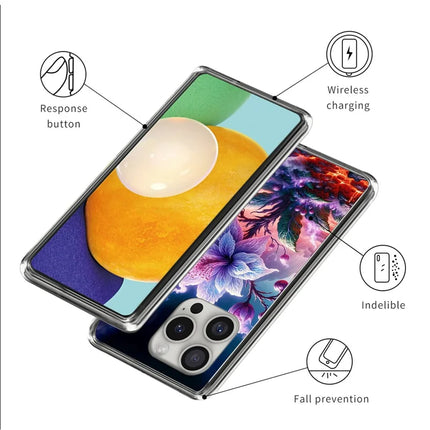 For iPhone 16 Pro Case Pattern Printed Shockproof TPU Phone Cover