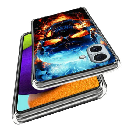 For iPhone 16 Plus Case Pattern Printed Shockproof TPU Phone Cover