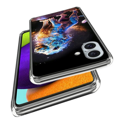 For iPhone 16 Plus Case Pattern Printed Shockproof TPU Phone Cover