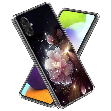 For Samsung Galaxy A06 Case Pattern Printed Shockproof TPU Phone Cover - Pink Flower