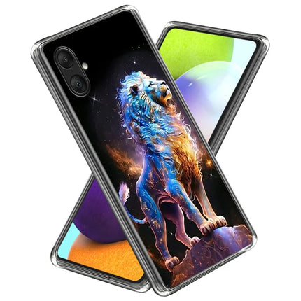 For Samsung Galaxy A06 Case Pattern Printed Shockproof TPU Phone Cover - Lion