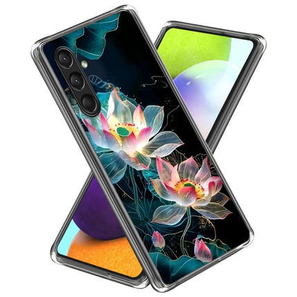 For Samsung Galaxy A16 5G Case Pattern Printed Shockproof TPU Phone Cover - Crystal Lotus