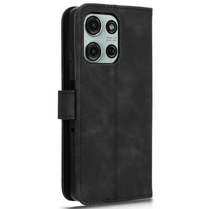 For Motorola Moto G75 5G Leather Case Skin-Feel Anti-Drop Wallet Flip Phone Cover