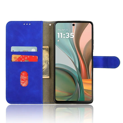 For Motorola Moto G75 5G Leather Case Skin-Feel Anti-Drop Wallet Flip Phone Cover