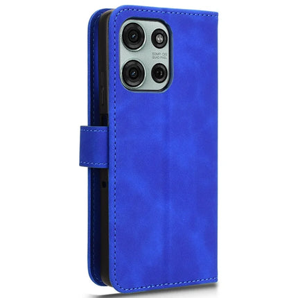 For Motorola Moto G75 5G Leather Case Skin-Feel Anti-Drop Wallet Flip Phone Cover