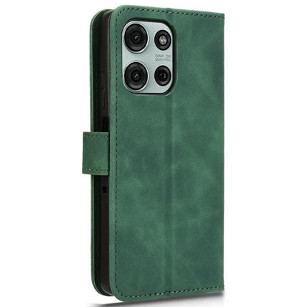 For Motorola Moto G75 5G Leather Case Skin-Feel Anti-Drop Wallet Flip Phone Cover