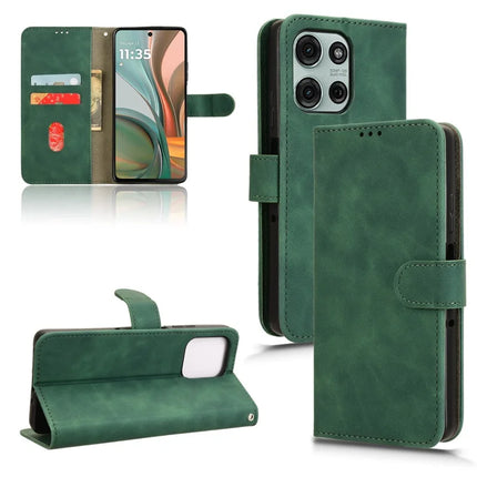 For Motorola Moto G75 5G Leather Case Skin-Feel Anti-Drop Wallet Flip Phone Cover