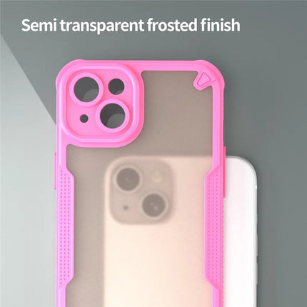 Armor Series For iPhone 15 Plus Case PC+TPU Semi-Transparent Frosted Finish Protective Phone Cover