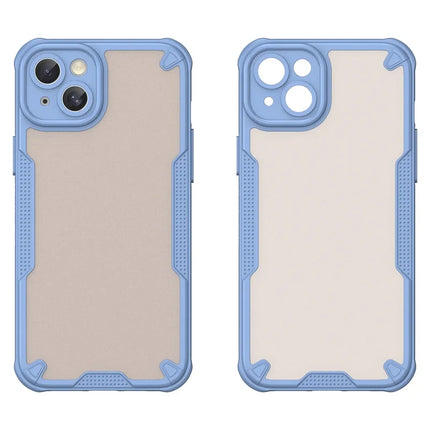 Armor Series For iPhone 15 Plus Case PC+TPU Semi-Transparent Frosted Finish Protective Phone Cover