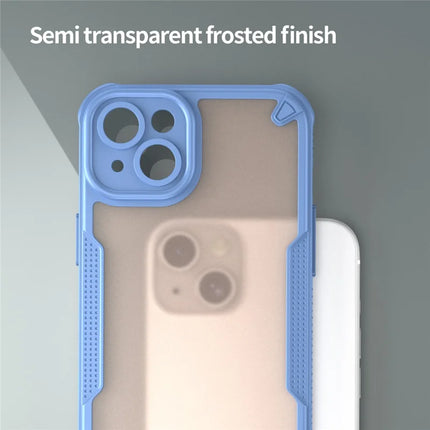 Armor Series For iPhone 15 Plus Case PC+TPU Semi-Transparent Frosted Finish Protective Phone Cover