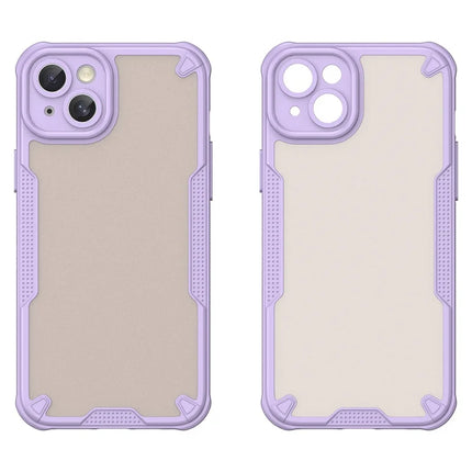 Armor Series For iPhone 15 Plus Case PC+TPU Semi-Transparent Frosted Finish Protective Phone Cover