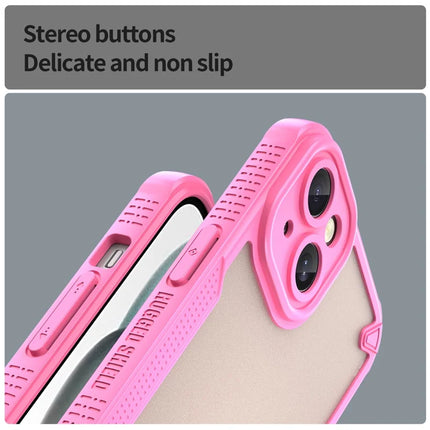 Armor Series For iPhone 15 Case PC+TPU Semi-Transparent Frosted Finish Protective Phone Cover