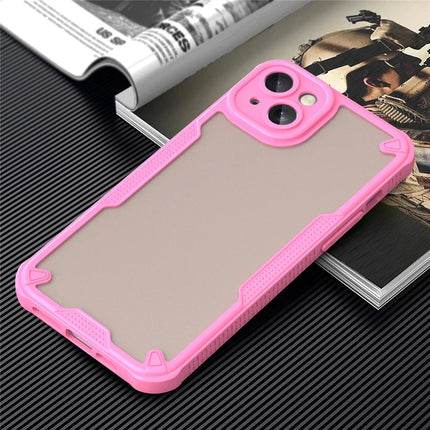 Armor Series For iPhone 15 Case PC+TPU Semi-Transparent Frosted Finish Protective Phone Cover