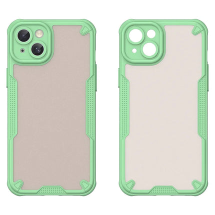 Armor Series For iPhone 15 Case PC+TPU Semi-Transparent Frosted Finish Protective Phone Cover