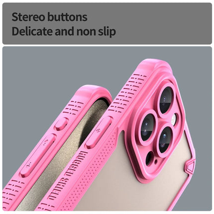 Armor Series For iPhone 15 Pro Case PC+TPU Semi-Transparent Frosted Finish Protective Phone Cover